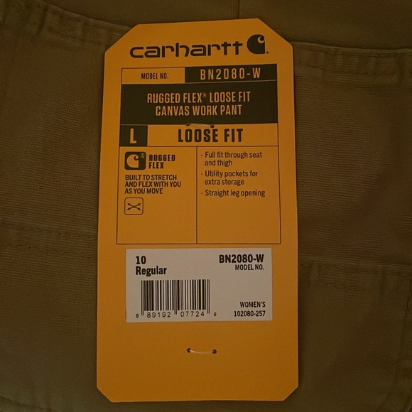COPY - Carhartt Women's Rugged Flex Loose Fit Canvas Work Pant - Picture 6 of 6